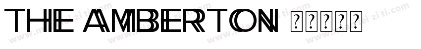 THE AMBERTON字体转换